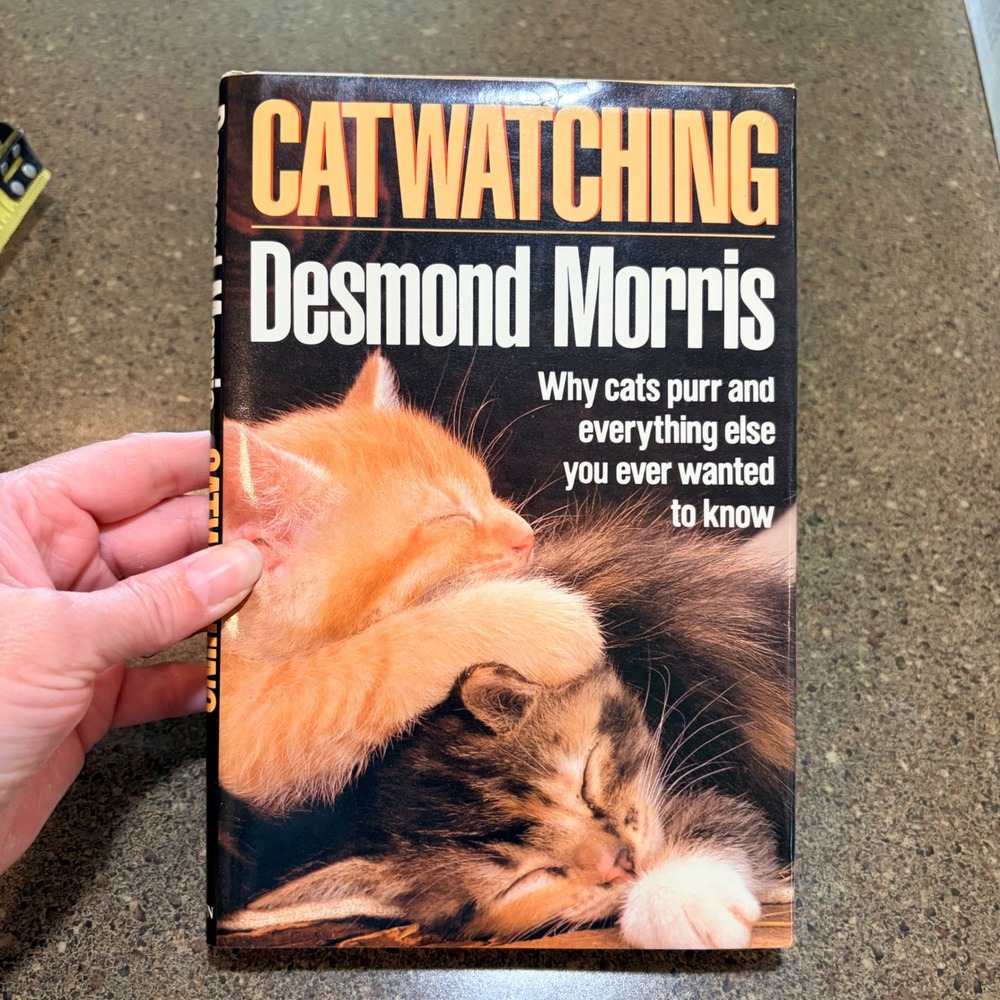 Catwatching Desmond Morris Hardcover 1987 First Edition Cat Behavior Book